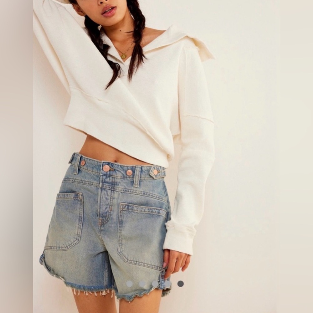 FREE PEOPLE WE THE FREE Palmer Shorts‎ La La Land 25 - Picture 3 of 15